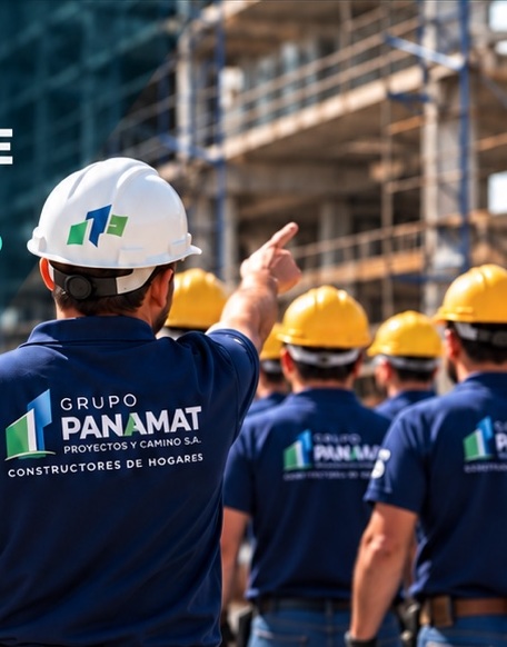 Personal de Grupo PANAMAT en obra